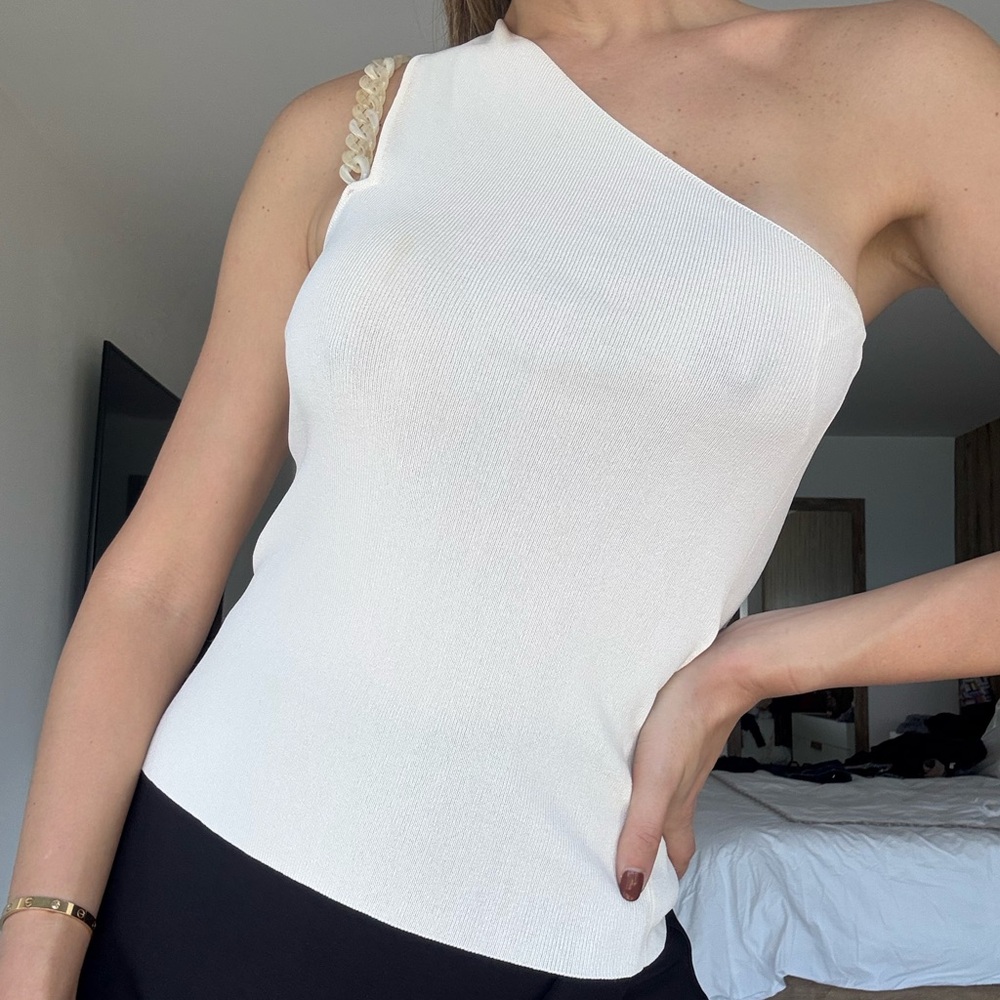 Sfera Elegant Off-White Blouse - Size X-Small